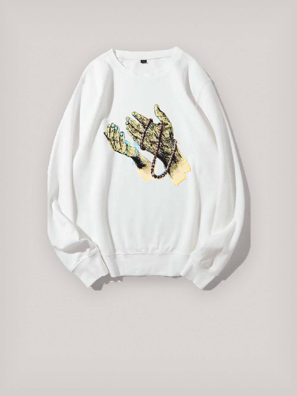 Hands crew in white